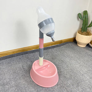 Enhance Your Pet's Hydration with the Automatic Adjustable Height Pet Water Feeder Fountain Bowl