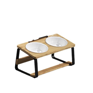 Elevate Mealtime with the Ceramic Double Pet Feeding Bowl With Elevated Stand